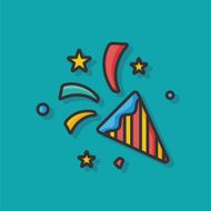 birthday cracker icon