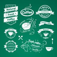 Coffee signs set