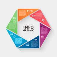 Vector circle infographics Template for diagram graph presentation and chart N3