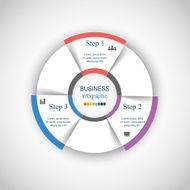 Vector circle infographic N16