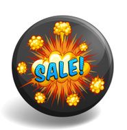Word sale explosion clouds