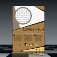 Brochure cover abstract design N3