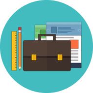 Portfolio concept Flat design