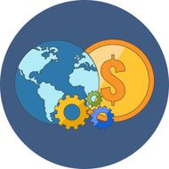 International business concept Flat design