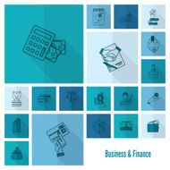 business and finance icon set N69