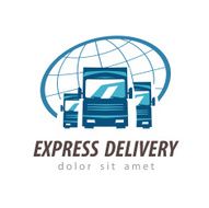 truck vector logo design template traffic or delivery icon