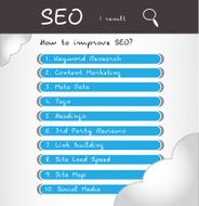 SEO infographic how to improve site traffic