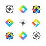 Vector icon set Business logo