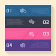 Infographic design with box icons