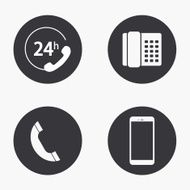 Vector modern phone icons set N3