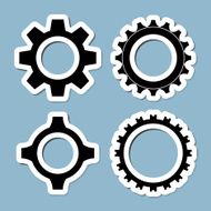 gear icon set N2
