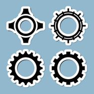 gear icon set N3