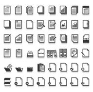 Paper icon Document icon Vector EPS10