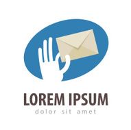 delivery vector logo design template mail or post office icon