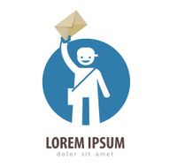 mail vector logo design template postman or delivery icon N2