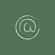E-mail icon drawn in chalk