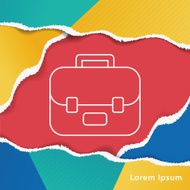school bag line icon N2