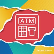 ATM line icon