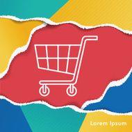 shopping cart line icon N13