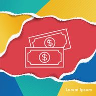 money cash line icon N2