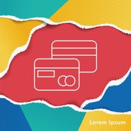 credit card line icon N7