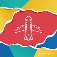 airplane line icon N8
