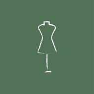 Mannequin icon drawn in chalk