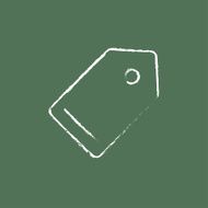 Empty tag icon drawn in chalk