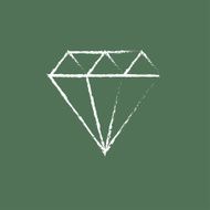 Diamond icon drawn in chalk N2