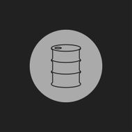 Vector icon barrels of oil N6