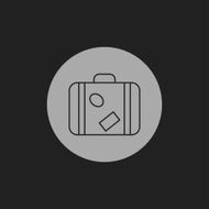 Luggage vector icon N6