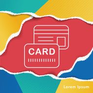 credit card line icon N8