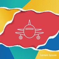 airplane line icon N9