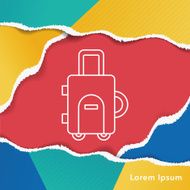 suitcase line icon N7