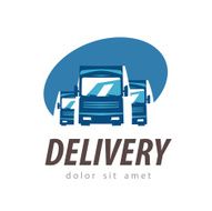 delivery vector logo design template truck or transport icon