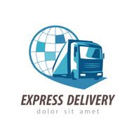 delivery vector logo design template shipping or truck icon