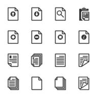 Paper icon Document icon Vector EPS10 N3