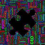 Puzzle Piece on Business and Finance Word Cloud N2