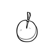 doodle line drawing cartoon pie chart N2