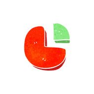 doodle cartoon pie chart