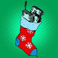 Christmas sock with money