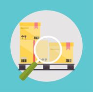 Warehouse icons logistic blank and transportation storage vecto N9