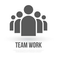 Group of People Business Vector Icon Team Work Flat Icon