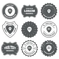 Sale pointer tag icons Discount symbols N9