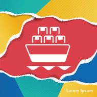 logistics ship icon