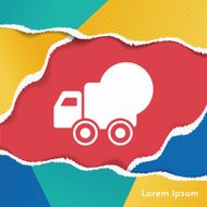 logistics truck icon