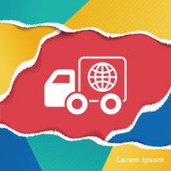 logistics truck icon N3