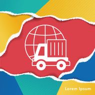 logistics truck icon N4