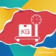 logistics freight weight icon N2