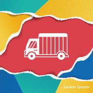 logistics truck icon N5